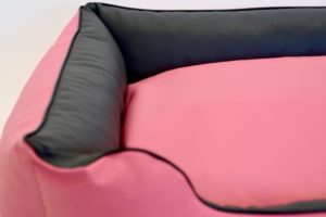 Domowe legowisko dwukolorowe dla psa, różowe - obrazek 4
