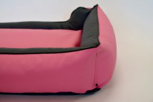 Domowe legowisko dwukolorowe dla psa, różowe - obrazek 3